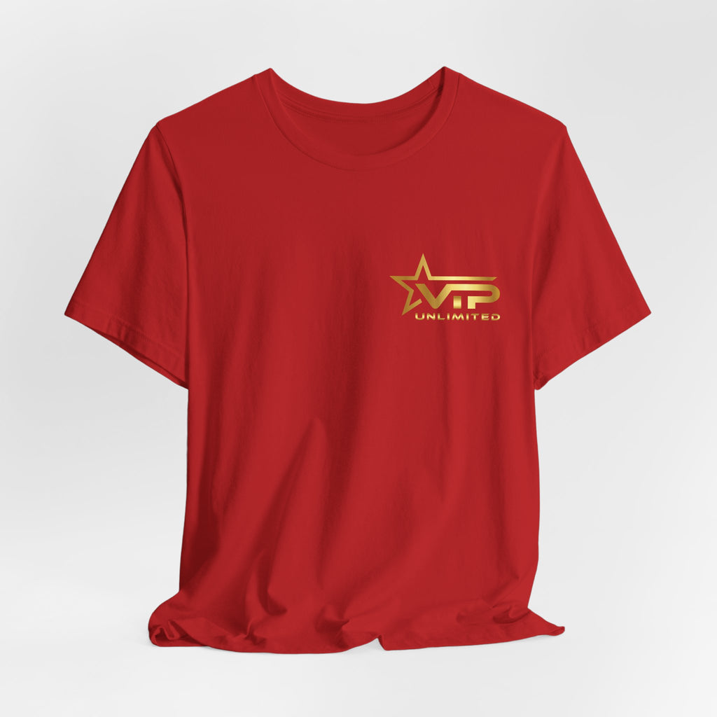 VIP Unlimited Logo T-Shirt — Gold Star Chest Tee