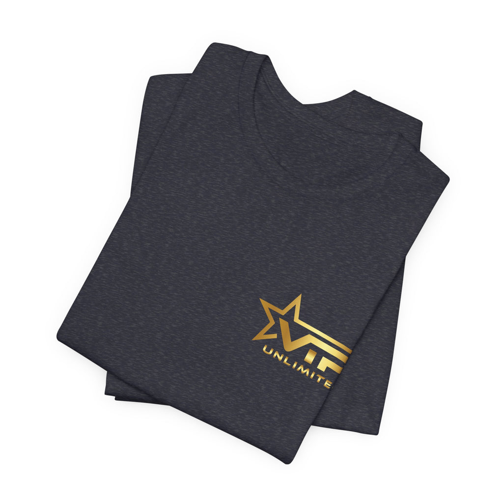 VIP Unlimited Logo T-Shirt — Gold Star Chest Tee