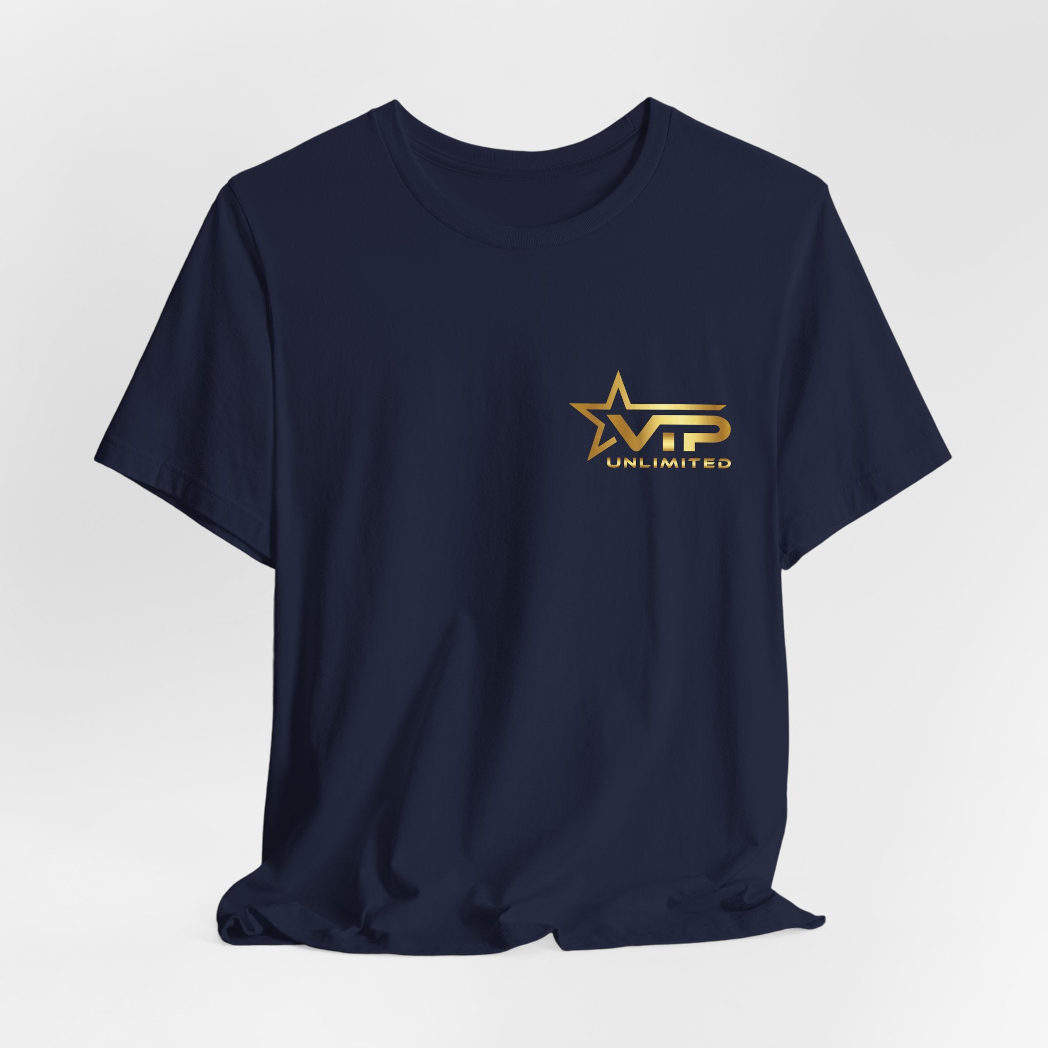 VIP Unlimited Logo T-Shirt — Gold Star Chest Tee