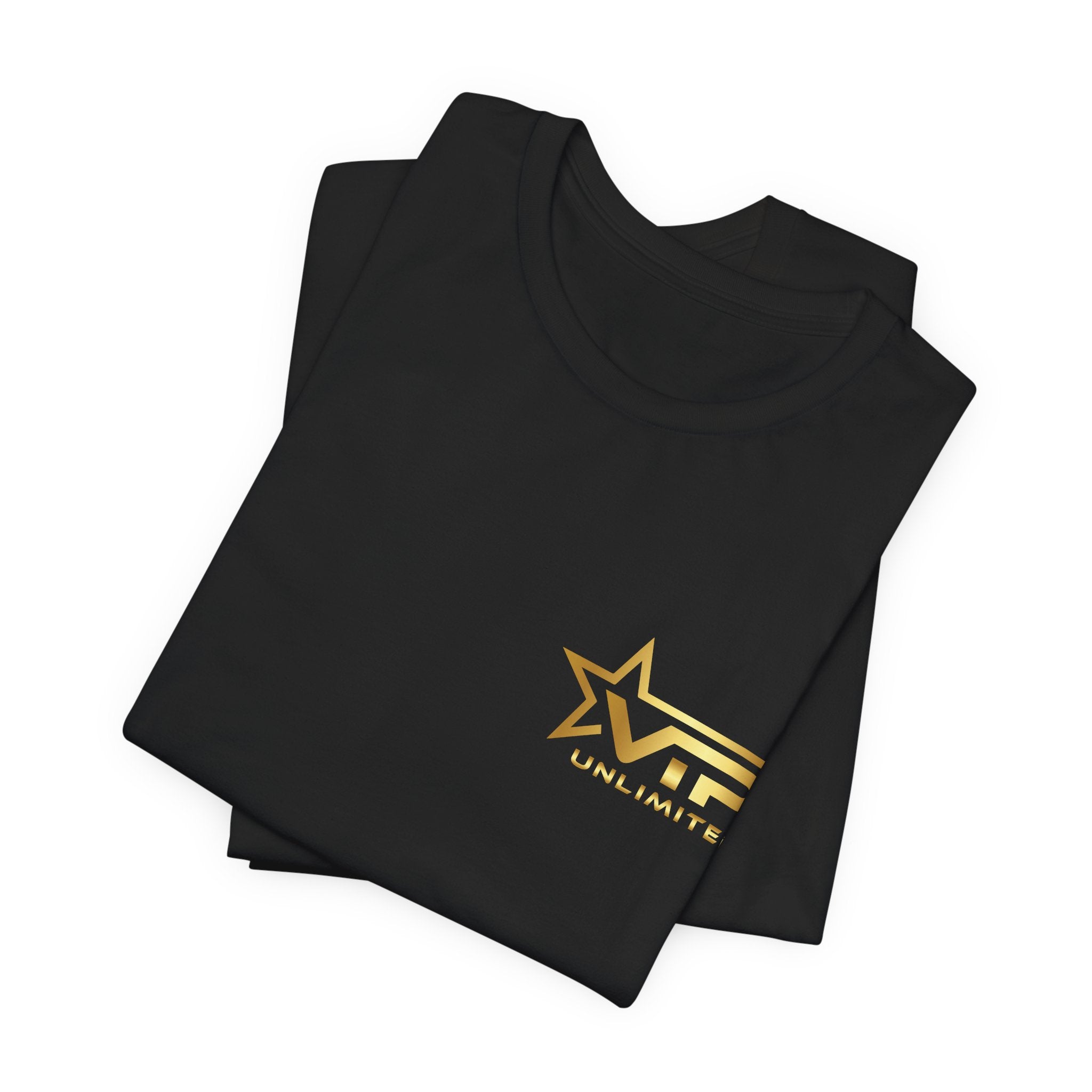 VIP Unlimited Logo T-Shirt — Gold Star Chest Tee