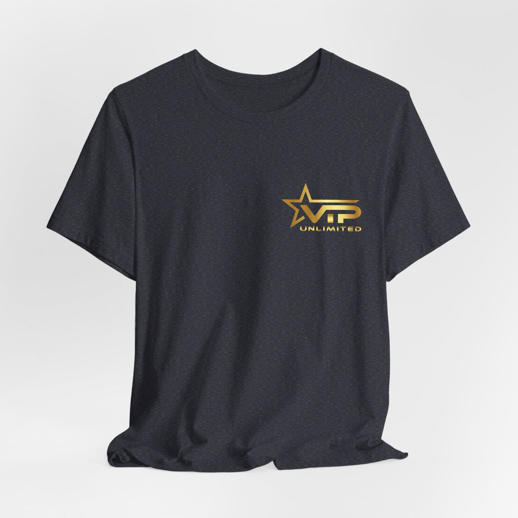 VIP Unlimited Logo T-Shirt — Gold Star Chest Tee