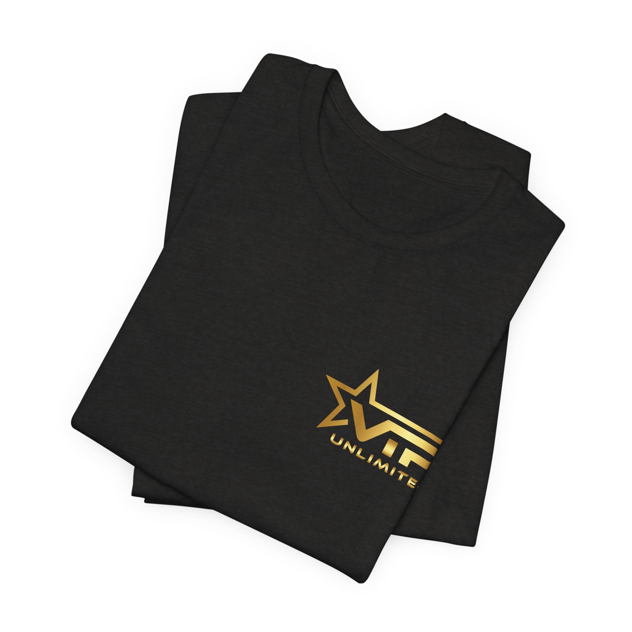 VIP Unlimited Logo T-Shirt — Gold Star Chest Tee