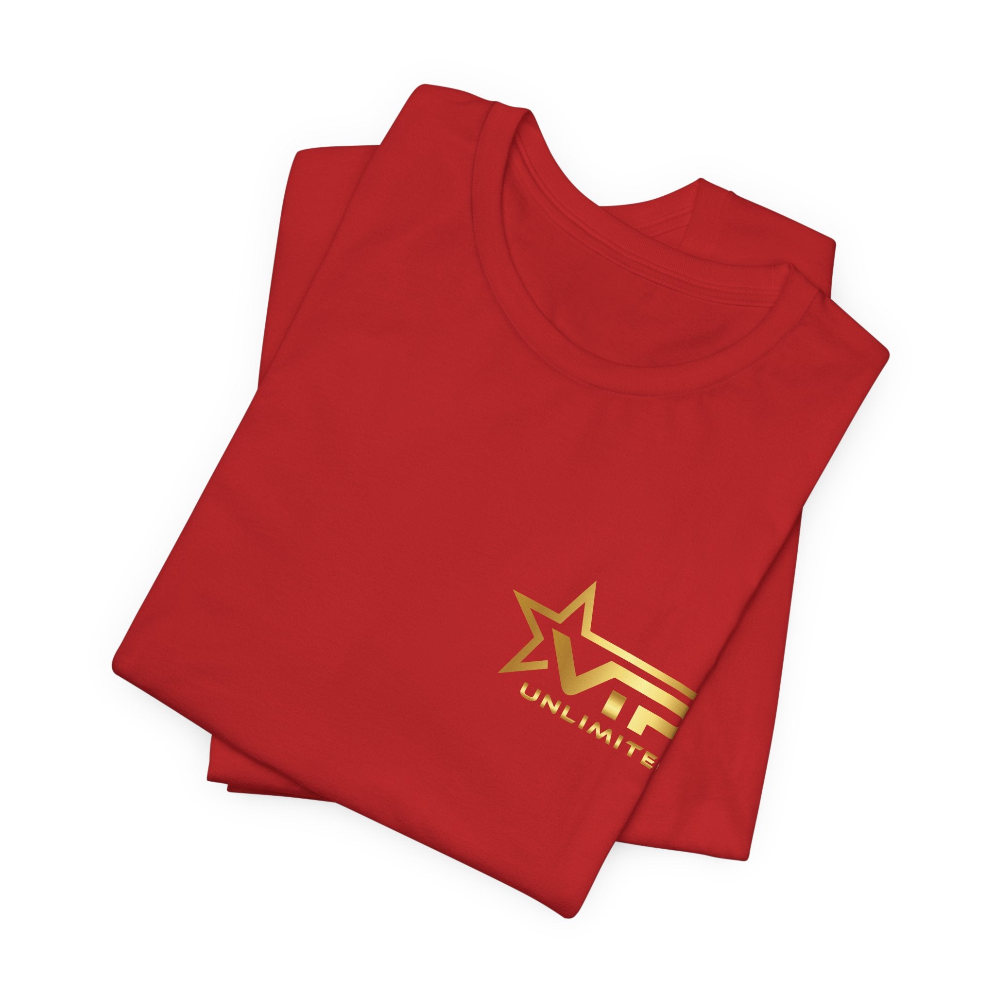 VIP Unlimited Logo T-Shirt — Gold Star Chest Tee