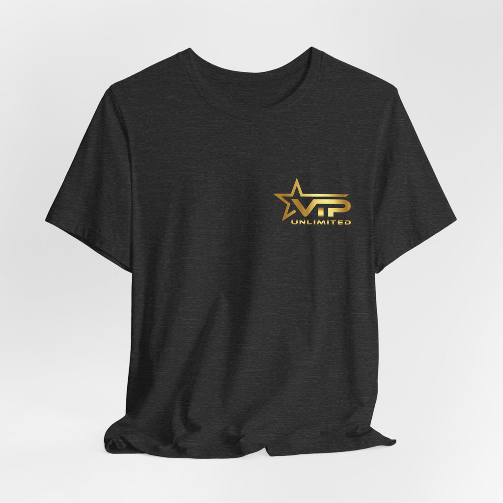 VIP Unlimited Logo T-Shirt — Gold Star Chest Tee