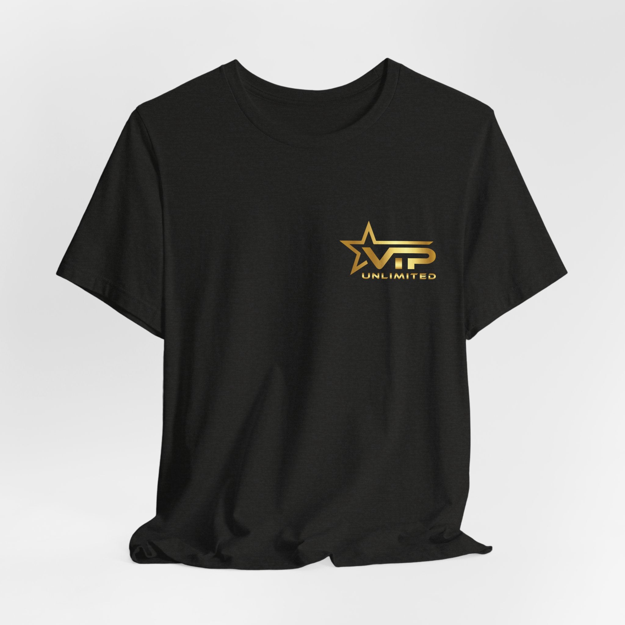 VIP Unlimited Logo T-Shirt — Gold Star Chest Tee