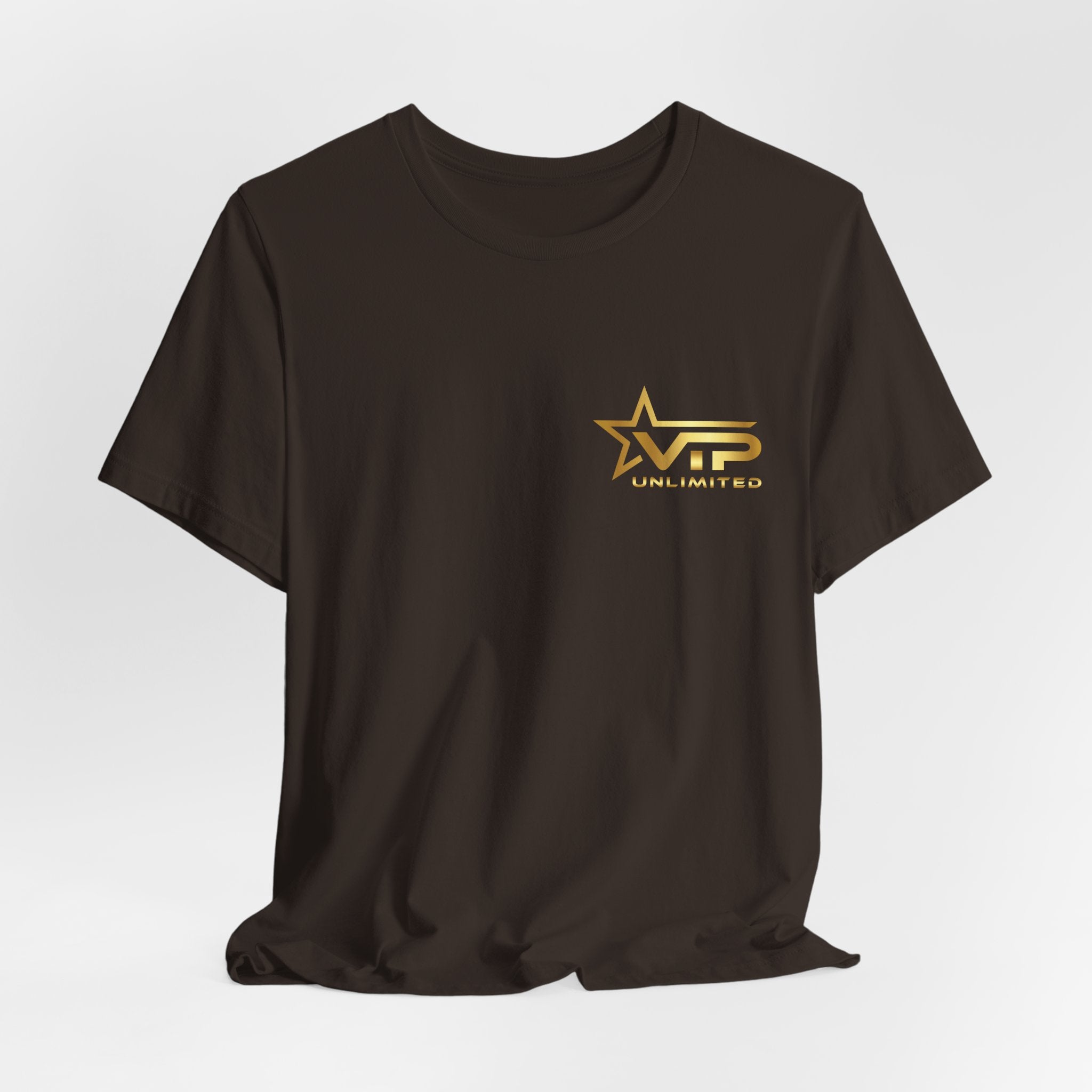 VIP Unlimited Logo T-Shirt — Gold Star Chest Tee